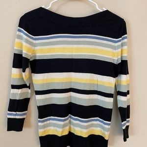 Ann Taylor Factory Striped Boatneck sweater